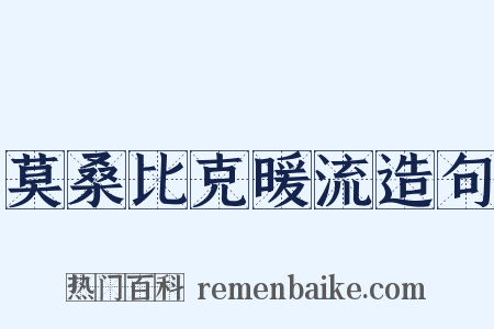 莫桑比克暖流造句是什么意思的图片